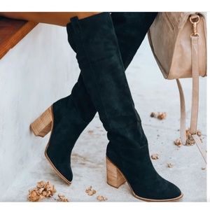 VIVI SAINT SLOUCH BOOT - BLACK Size 7.5 New